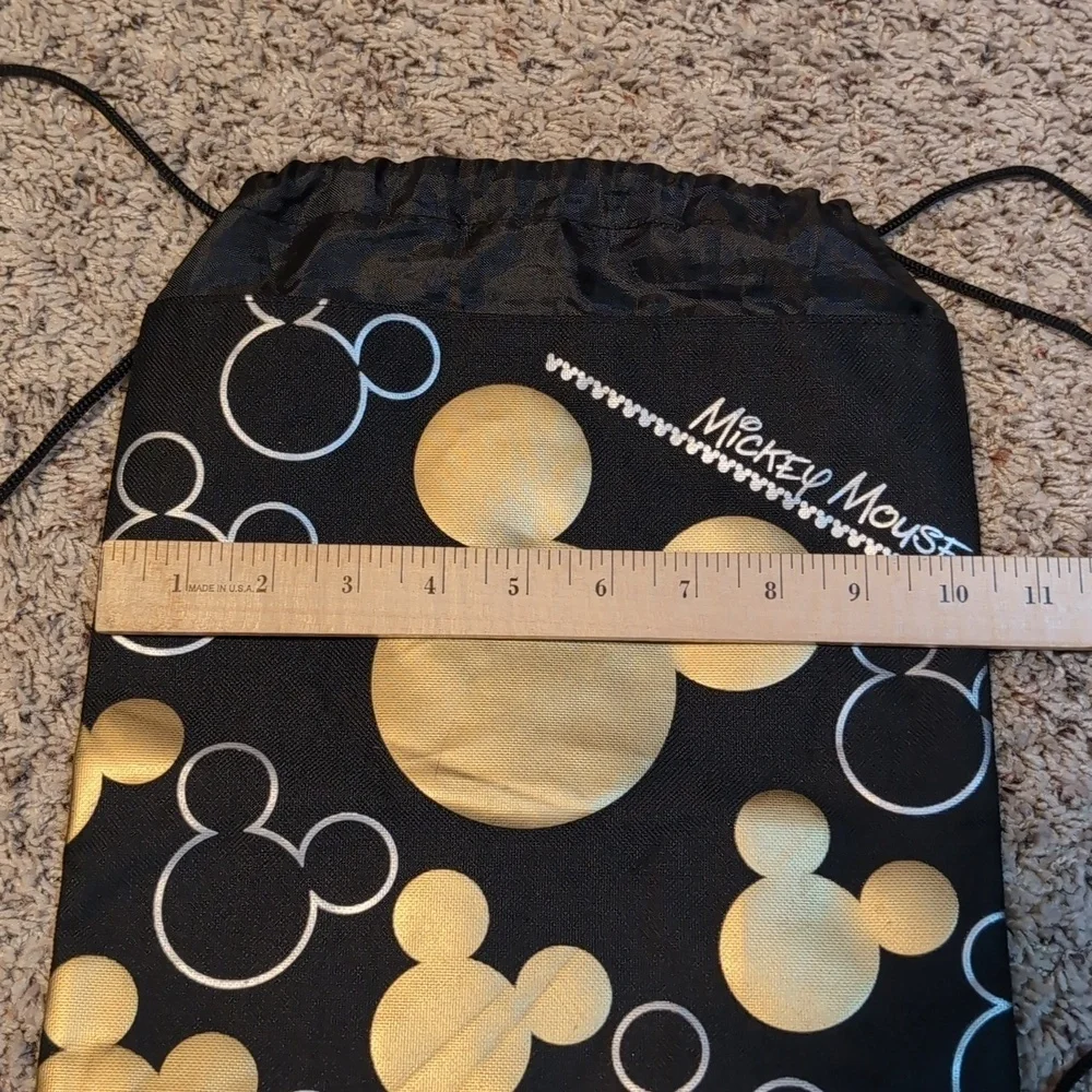 Mickey Mouse Drawstring Mini Backpack String Reusable Disney Bag